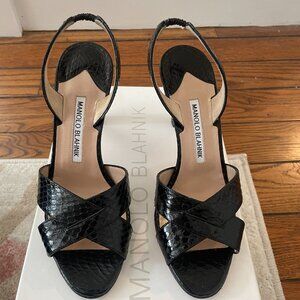 NWOT - Manolo Blahnik - Sling back Sandal - Sz 36.5